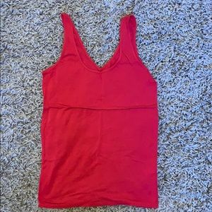 Red lucky reversible tank top